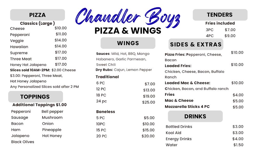 Chandler Boyz Pizza & Wings 20 Pcs